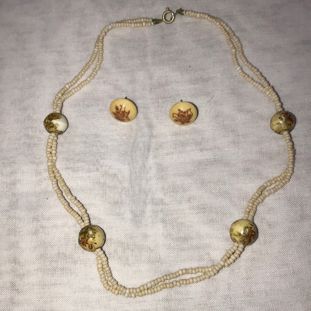 Vintage Necklace & Earring Set